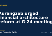 Aurangzeb urged financial architecture reform at G-24 meeting Aurangzeb urged financial architecture reform at G-24 meeting
